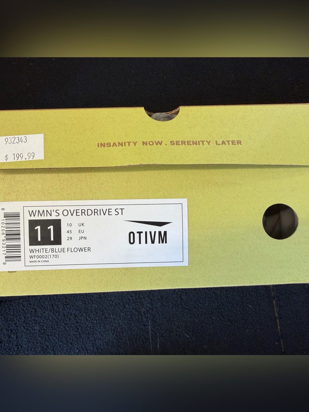 Women’s OTIVM Overdrive ST in white and blue flower - Picture 11 of 11